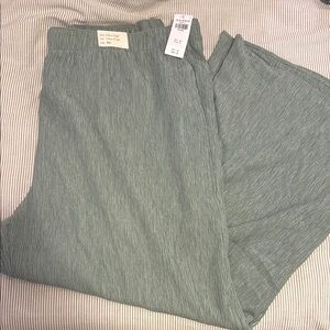 Abercrombie & Fitch Green Wide Leg Pants